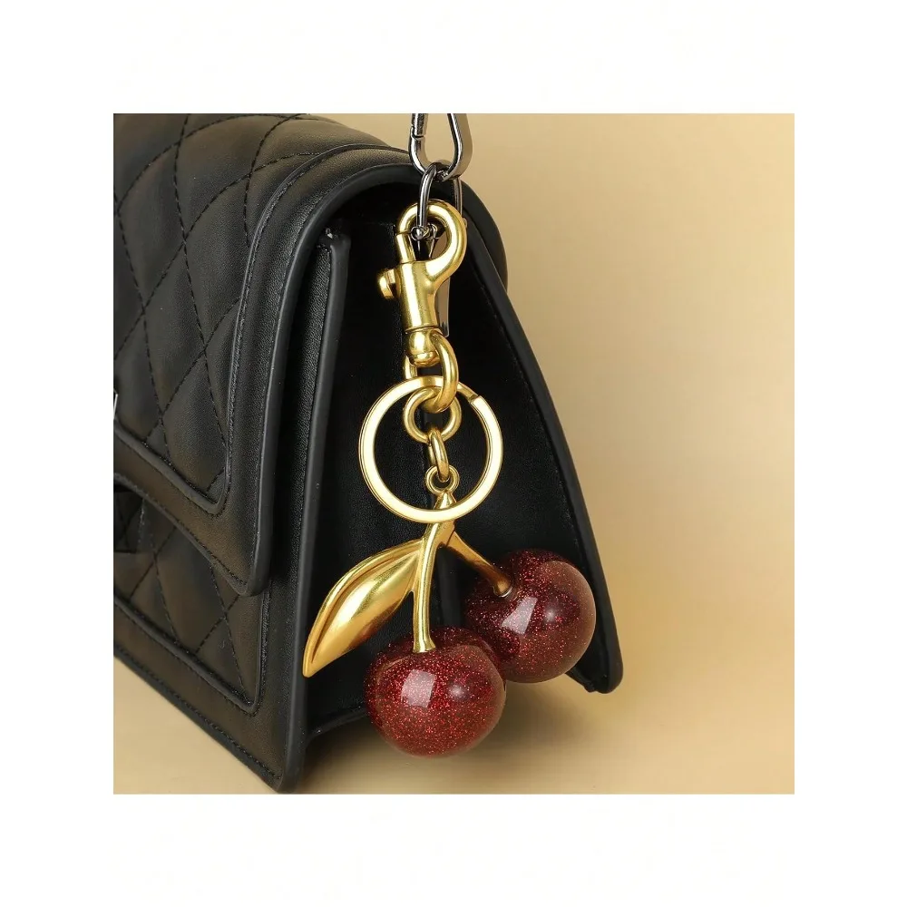 1pc Cherry Shaped Keychain - Car Cherry Accessory Keychain, Gift For Women On Christmas And Valentine's Day (Size: 4.3 Inch/10.92 Cm X 2.6 Inch/6.6 Cm, Cherry Size: 1.26 Inch/3.2 Cm)
1pc Cherry Shaped Keychain - Car Cherry Accessory Keychain, Gift For Women On Christmas And Valentine's Day (Size: 4.3 Inch/10.92 Cm X 2.6 Inch/6.6 Cm, Cherry Size: 1.26 Inch/3.2 Cm)