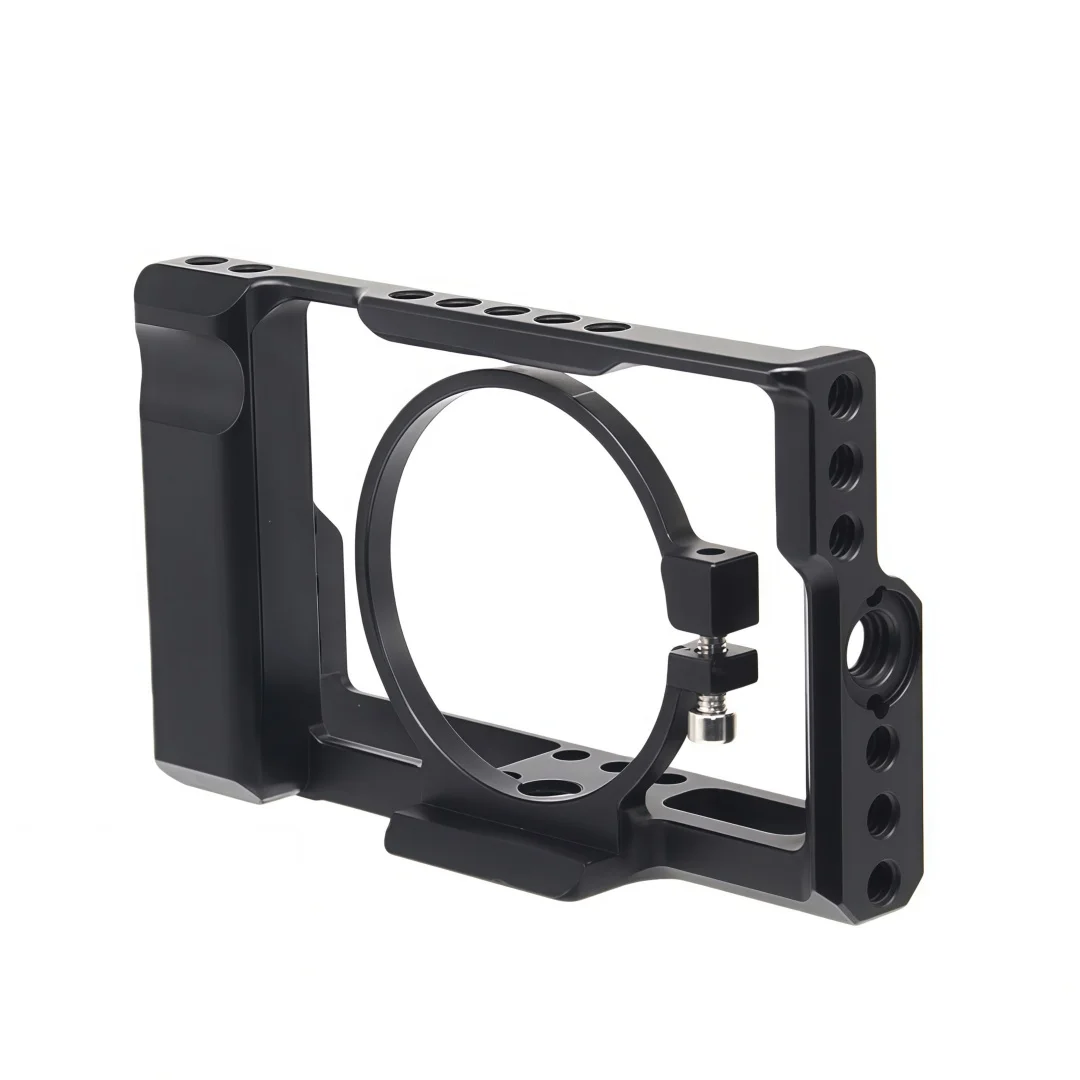Aluminum Camera Cage Extension Frame With Hand Grip For Sony RX100M3 RX100M4 RX100M5
Aluminum Camera Cage Extension Frame With Hand Grip For Sony RX100M3 RX100M4 RX100M5