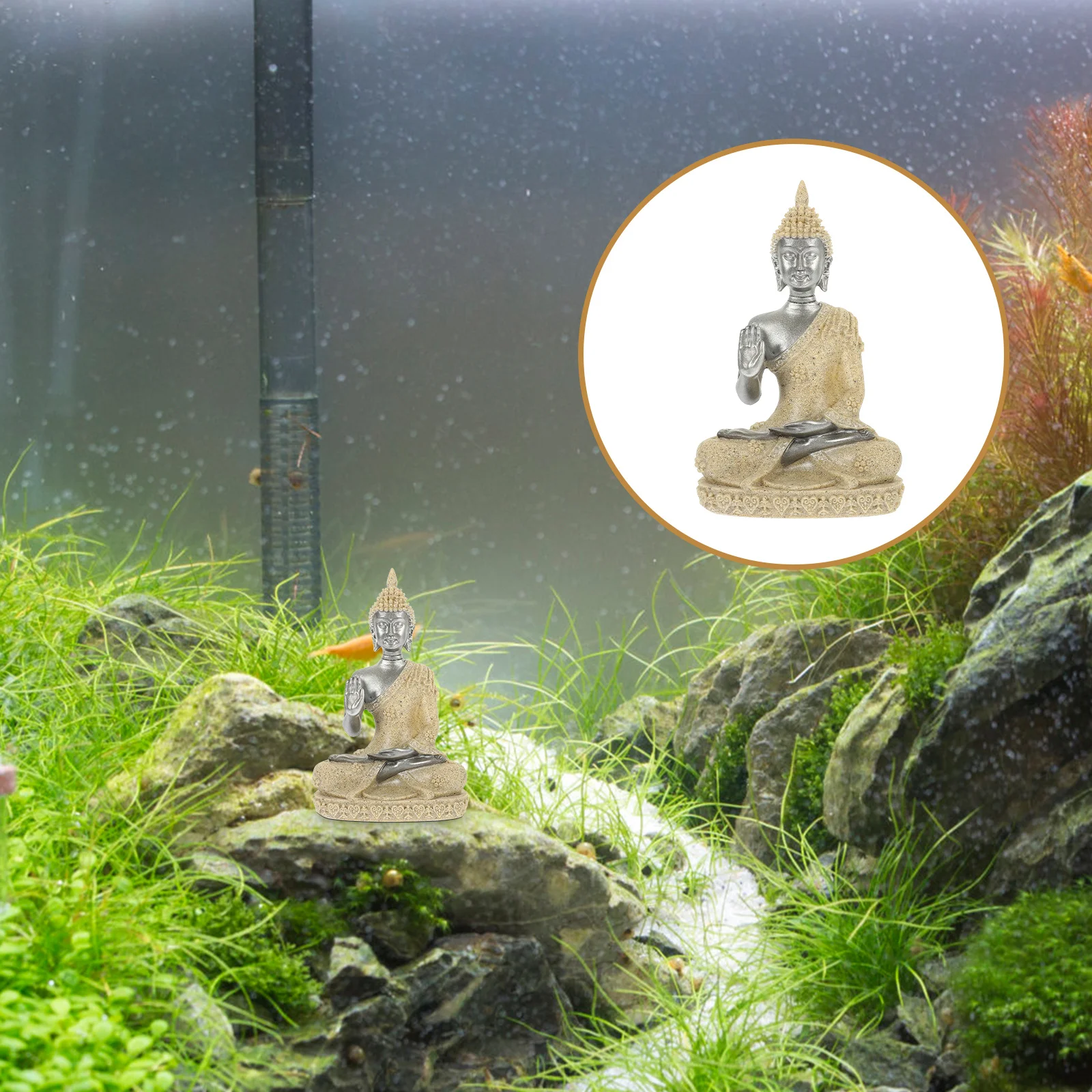 Resin Sculpture Fish Tank Statue Aquarium Craft Buddhas Decor Decoration Ornament Decorative Statues
Resin Sculpture Fish Tank Statue Aquarium Craft Buddhas Decor Decoration Ornament Decorative Statues