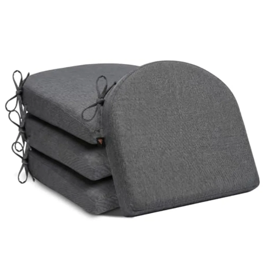 Chair Cushions for Dining Chairs 2.5" Thick Seat Cushions for Kitchen Chairs D-Shaped Chair Pads with Washable Cover Ties and N
Chair Cushions for Dining Chairs 2.5" Thick Seat Cushions for Kitchen Chairs D-Shaped Chair Pads with Washable Cover Ties and N