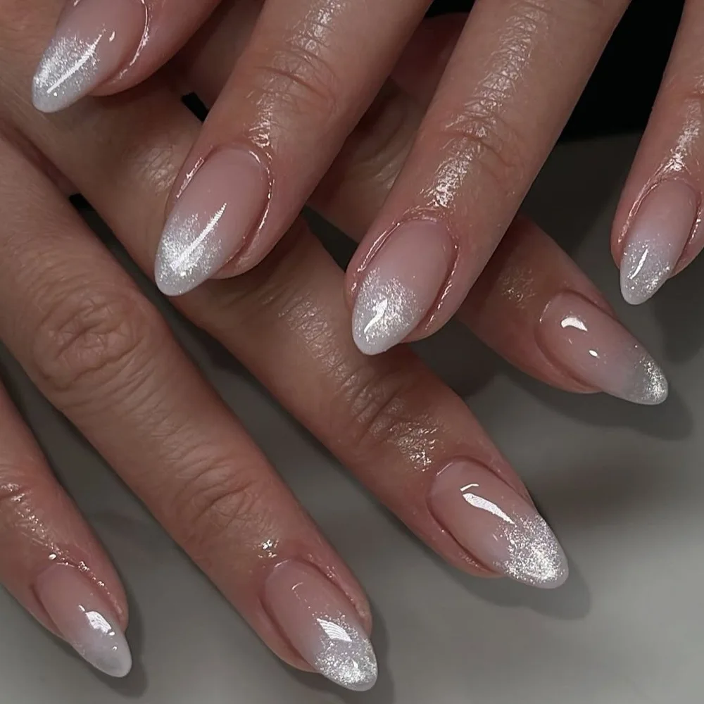 24 Pcs Acrylic Nails Press Ons Short False Nails for Girls Glitter Fake Press on Nails with Design Almonds Nail Tips Self-nail
24 Pcs Acrylic Nails Press Ons Short False Nails for Girls Glitter Fake Press on Nails with Design Almonds Nail Tips Self-nail