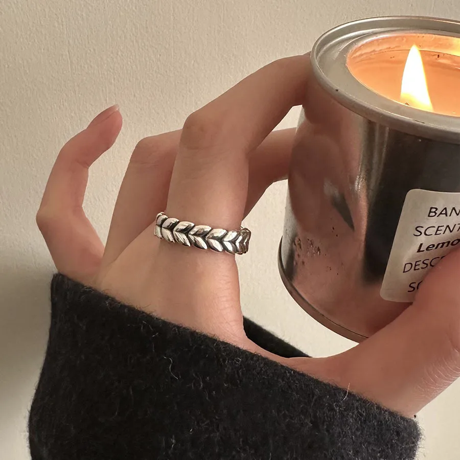 Minimalism Silver Ear of Wheat Leaf Rings for Women Girls Fashion Jewelry Adjustable Vintage Ring for Ladies Birthday Daily Gift
Minimalism Silver Ear of Wheat Leaf Rings for Women Girls Fashion Jewelry Adjustable Vintage Ring for Ladies Birthday Daily Gift