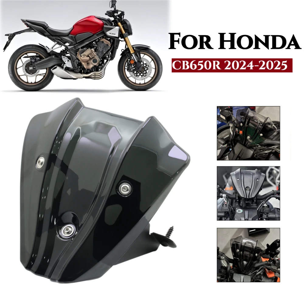 For Honda CB650R 2024-2025 CB 650R CB 650 RWindshield Visor Deflector Sports Touring WindScreen Motorcycle Accessories
For Honda CB650R 2024-2025 CB 650R CB 650 RWindshield Visor Deflector Sports Touring WindScreen Motorcycle Accessories