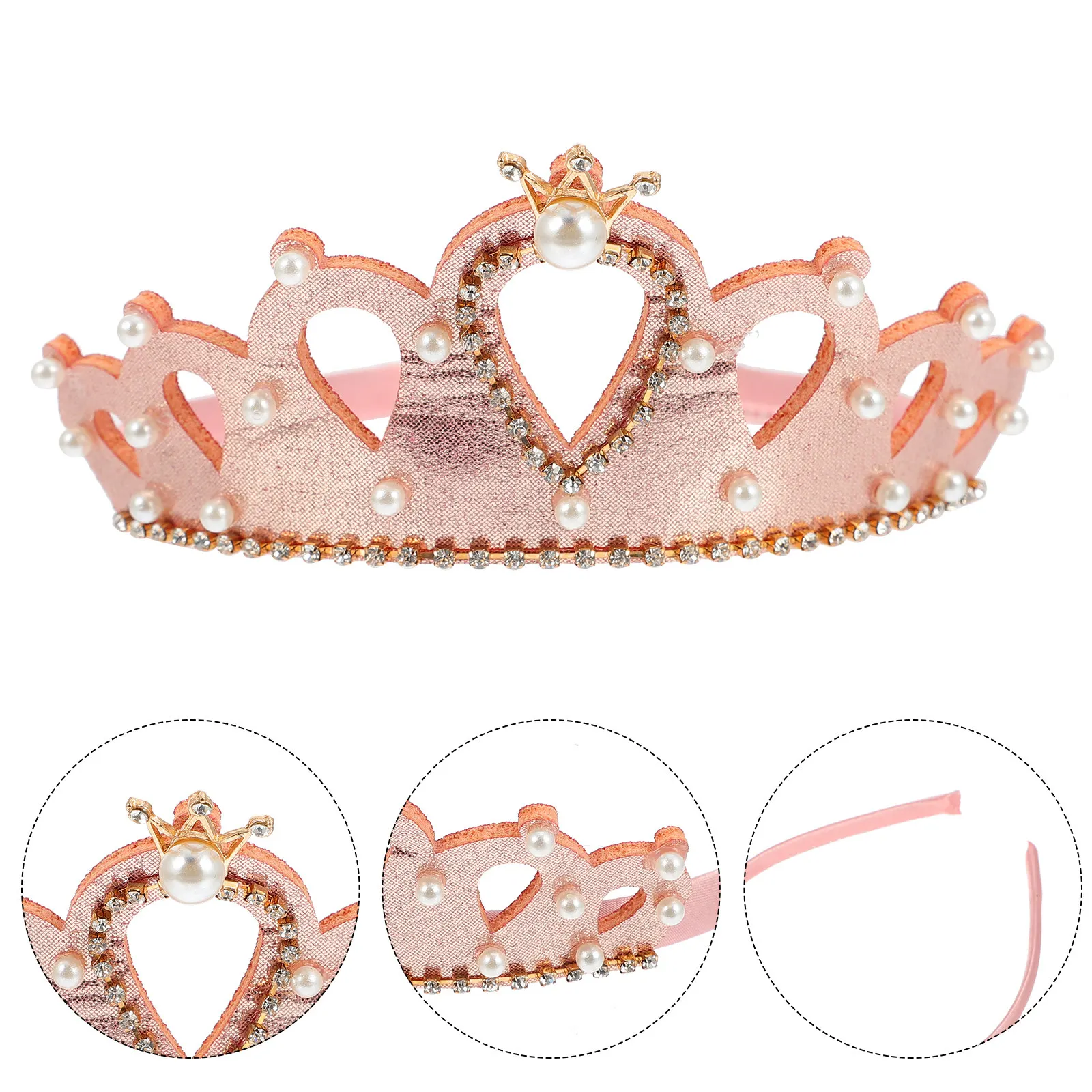 Princess Crown Headband Delicate Rhinestone Pearl Tiara Birthday Party Photo Props Lovely Girls Hair Accessory Chic Headwear
Princess Crown Headband Delicate Rhinestone Pearl Tiara Birthday Party Photo Props Lovely Girls Hair Accessory Chic Headwear