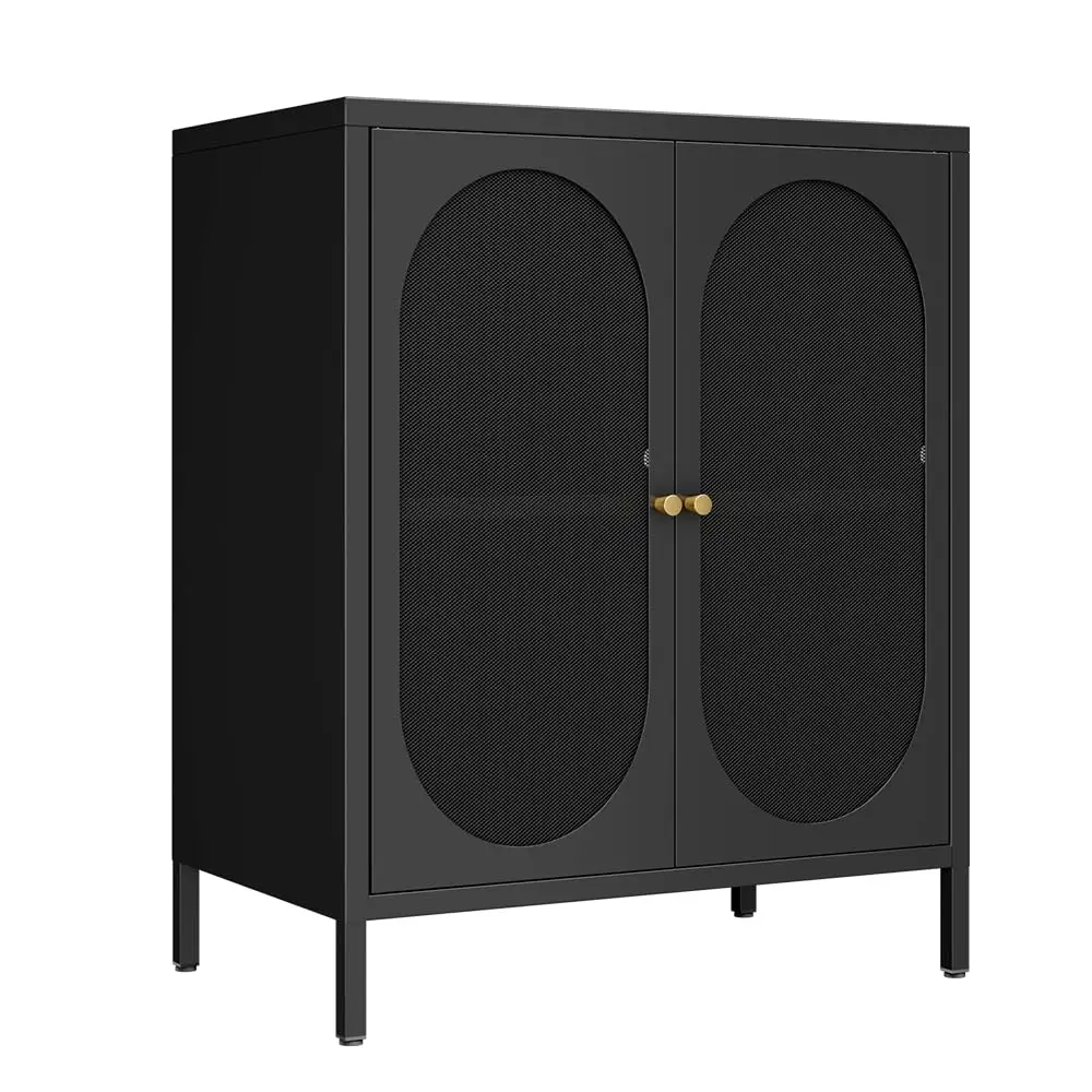 Black Mesh Door Storage Cabinet Adjustable Shelf 2-Tier Metal Locker Home Office Kitchen, Customized
Black Mesh Door Storage Cabinet Adjustable Shelf 2-Tier Metal Locker Home Office Kitchen, Customized