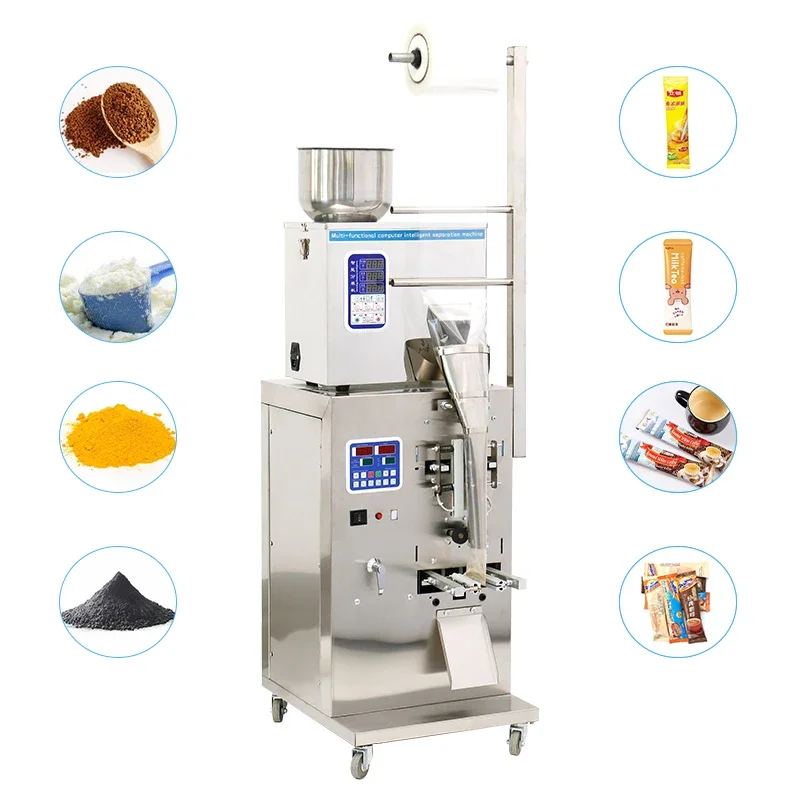 # Small Tea Bag Coffee Candy Food Bean Sugar Rice Automatic Packing Pillow Multi-function Packaging Machines