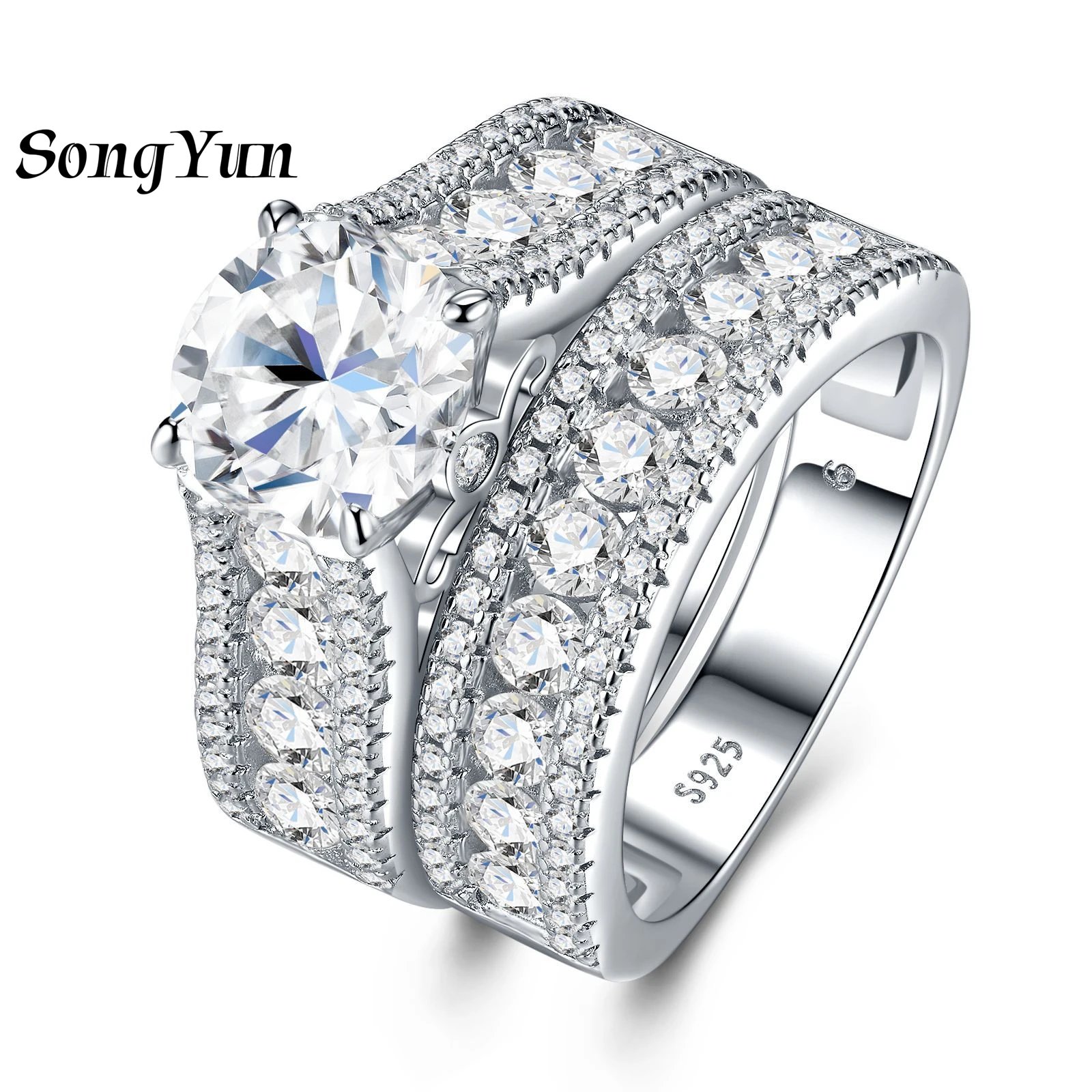 SongYun Designer Jewelry 925 Sterling Silver Band Ring Moissanite Diamond Rings Statement for Girlfriend Women Fine Jewelry
SongYun Designer Jewelry 925 Sterling Silver Band Ring Moissanite Diamond Rings Statement for Girlfriend Women Fine Jewelry