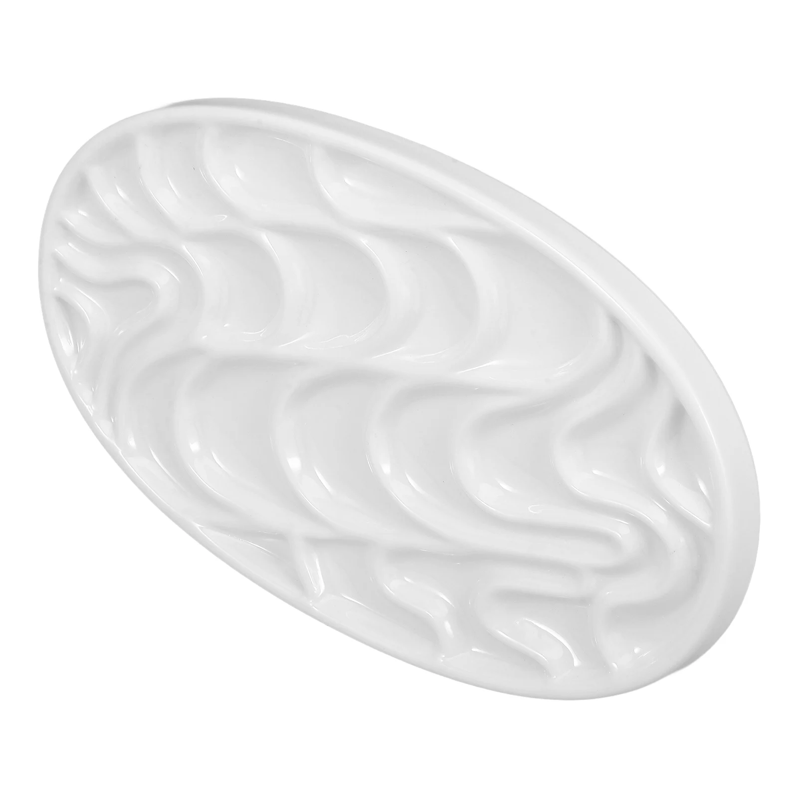 Oval Color Palette Imitation Porcelain Thickened Watercolor Paint Mixing Pallets Art Student Tray 
Oval Color Palette Imitation Porcelain Thickened Watercolor Paint Mixing Pallets Art Student Tray