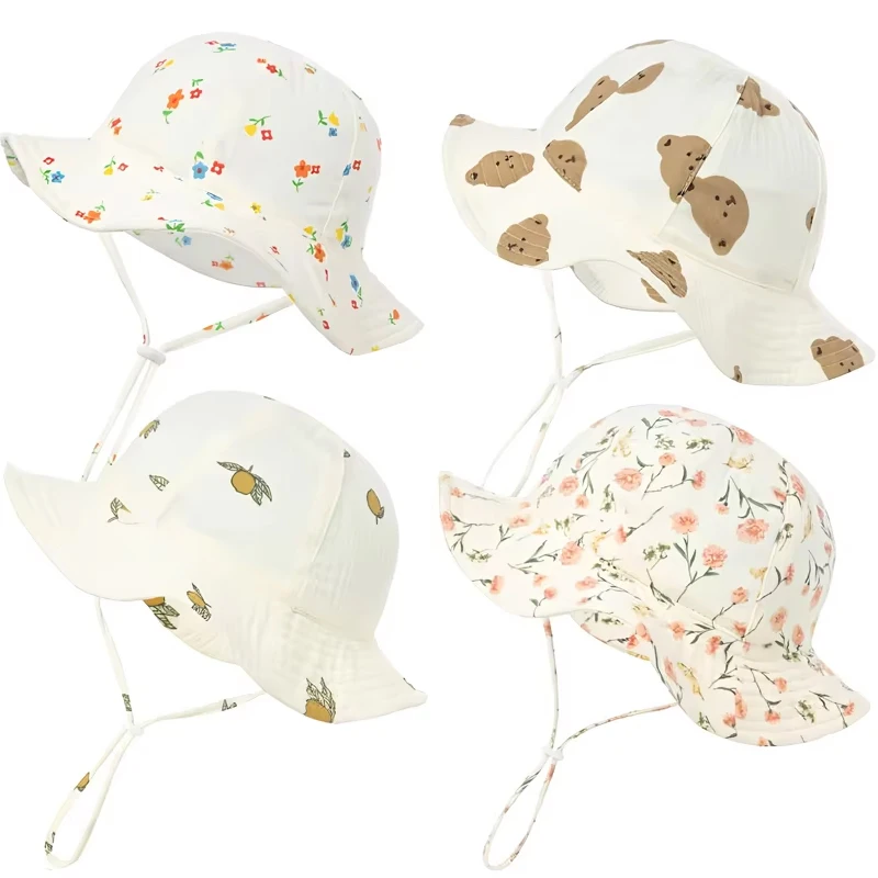 Cute Baby Cotton Bucket Hat Children Outdoor Sunscreen Caps Boys Girls Print Panama Hat Unisex Beach Fishing Hat For 3-12 Months
Cute Baby Cotton Bucket Hat Children Outdoor Sunscreen Caps Boys Girls Print Panama Hat Unisex Beach Fishing Hat For 3-12 Months