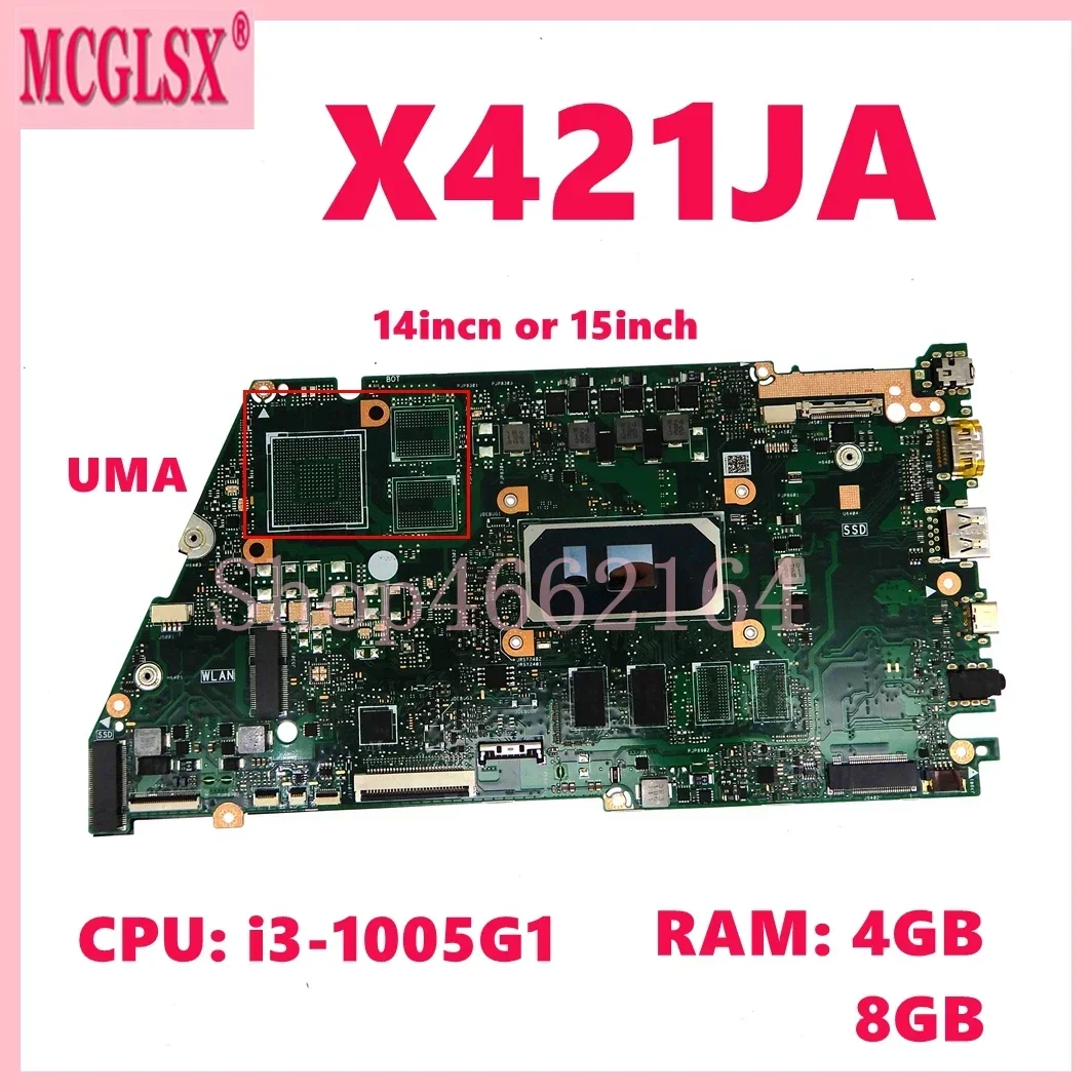 Материнская плата X421JA с процессором i3-1005G 1 4 ГБ/8GB-RAM UMA для ноутбука ASUS X421J X421JA x421иен X421JQY S433J, материнская плата
Материнская плата X421JA с процессором i3-1005G 1 4 ГБ/8GB-RAM UMA для ноутбука ASUS X421J X421JA x421иен X421JQY S433J, материнская плата