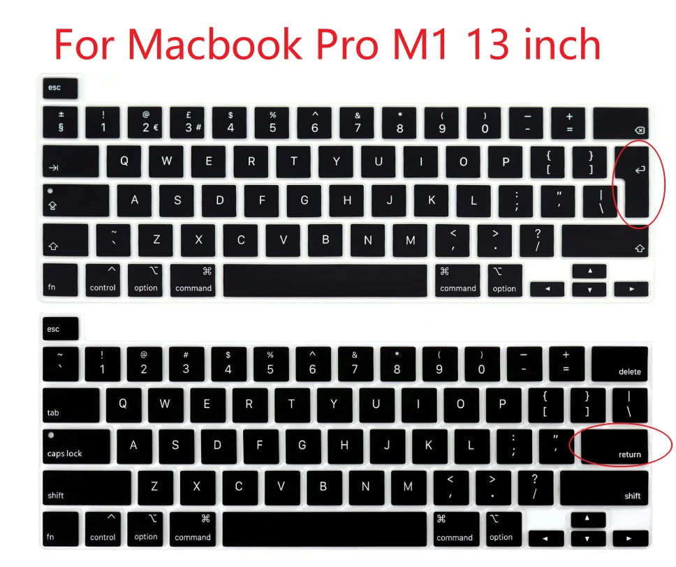 English Keyboard cover Skin Protector For Apple MacBook Pro M1 13 inch 2020 A2289 A2251 A2338 2021 for MacBook Pro 16" A2141
English Keyboard cover Skin Protector For Apple MacBook Pro M1 13 inch 2020 A2289 A2251 A2338 2021 for MacBook Pro 16" A2141