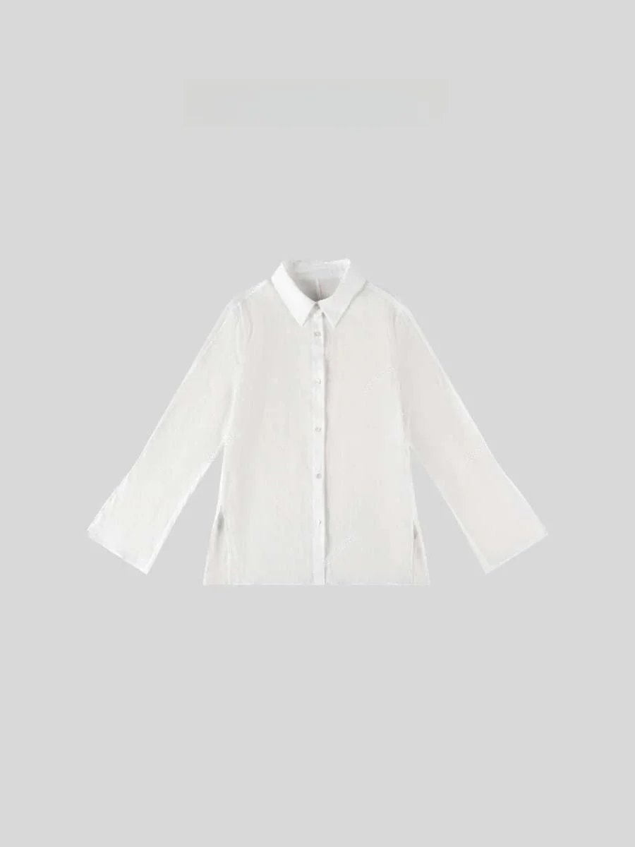 COCOZONE Commuter Style Collar Shirt Single Button Split Design Women's Loose Fit Long Sleeve Breathable Summer Shirt
COCOZONE Commuter Style Collar Shirt Single Button Split Design Women's Loose Fit Long Sleeve Breathable Summer Shirt