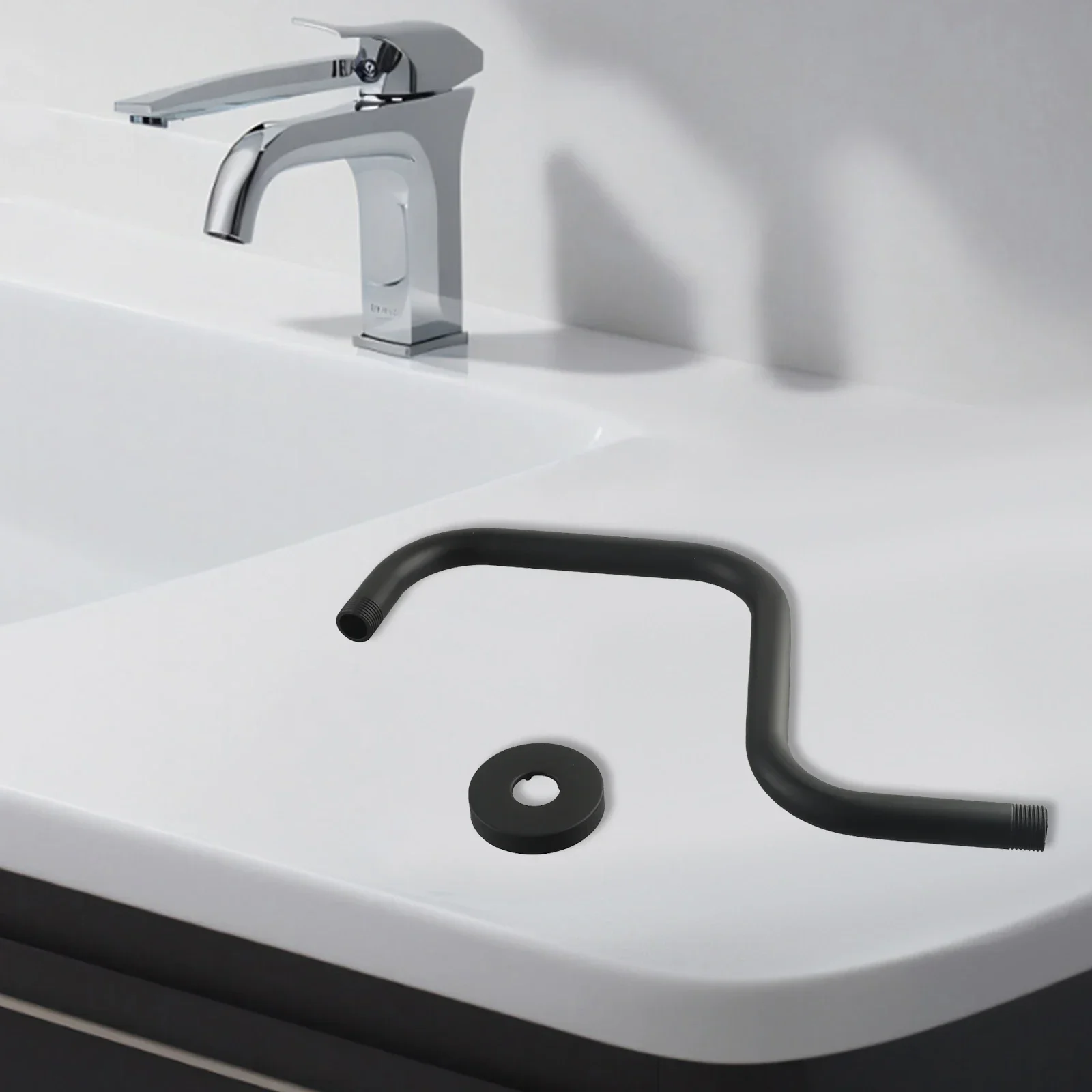 Fixtures Plumbing Shower Head Bracket 13inch Head Extension High Quality Perfect Extension With Flange Ceiling
Fixtures Plumbing Shower Head Bracket 13inch Head Extension High Quality Perfect Extension With Flange Ceiling
