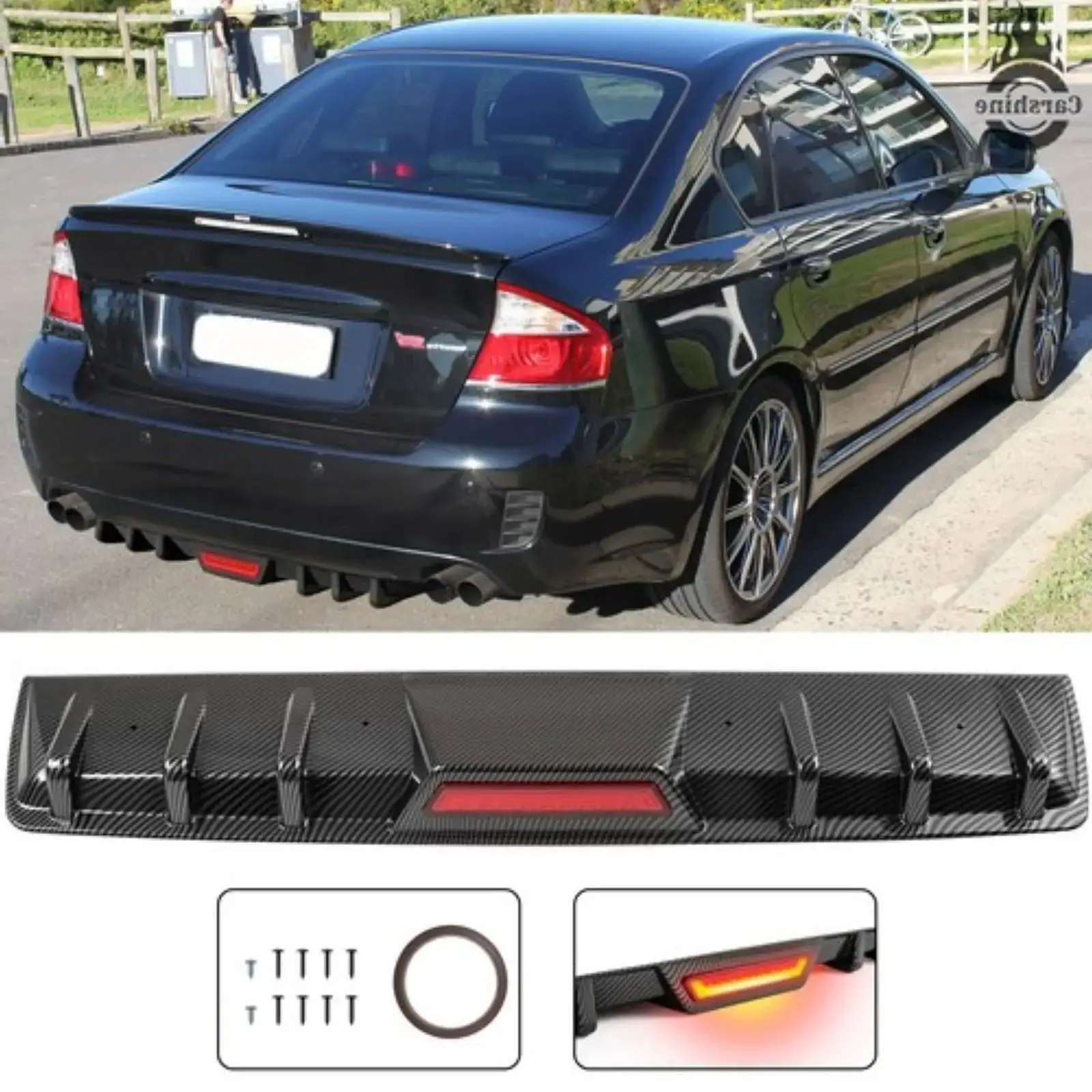 Rear Bumper Diffuser Lip with LED Tail Brake Stop Light For Subaru Liberty 2000-2021
Rear Bumper Diffuser Lip with LED Tail Brake Stop Light For Subaru Liberty 2000-2021