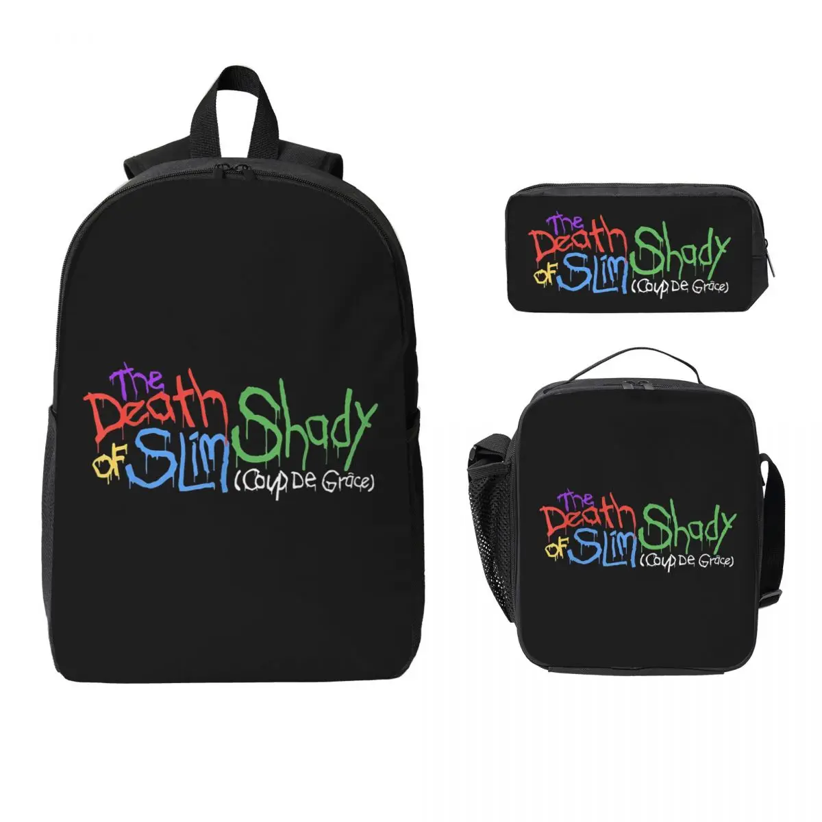 The Death Of Slim Shady Eminem Backpack Boys Girls BookBag School Bag Laptop Shoulder Bags 3ps Insulated Lunch Bag Pencil Case
The Death Of Slim Shady Eminem Backpack Boys Girls BookBag School Bag Laptop Shoulder Bags 3ps Insulated Lunch Bag Pencil Case