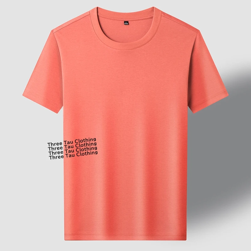 Summer Pima T-shirts Men Cold Feeling Cotton Elastic Short Sleeve Tees Solid Color Basic Tops Casual O-Neck T shirt Male Clothes
Summer Pima T-shirts Men Cold Feeling Cotton Elastic Short Sleeve Tees Solid Color Basic Tops Casual O-Neck T shirt Male Clothes