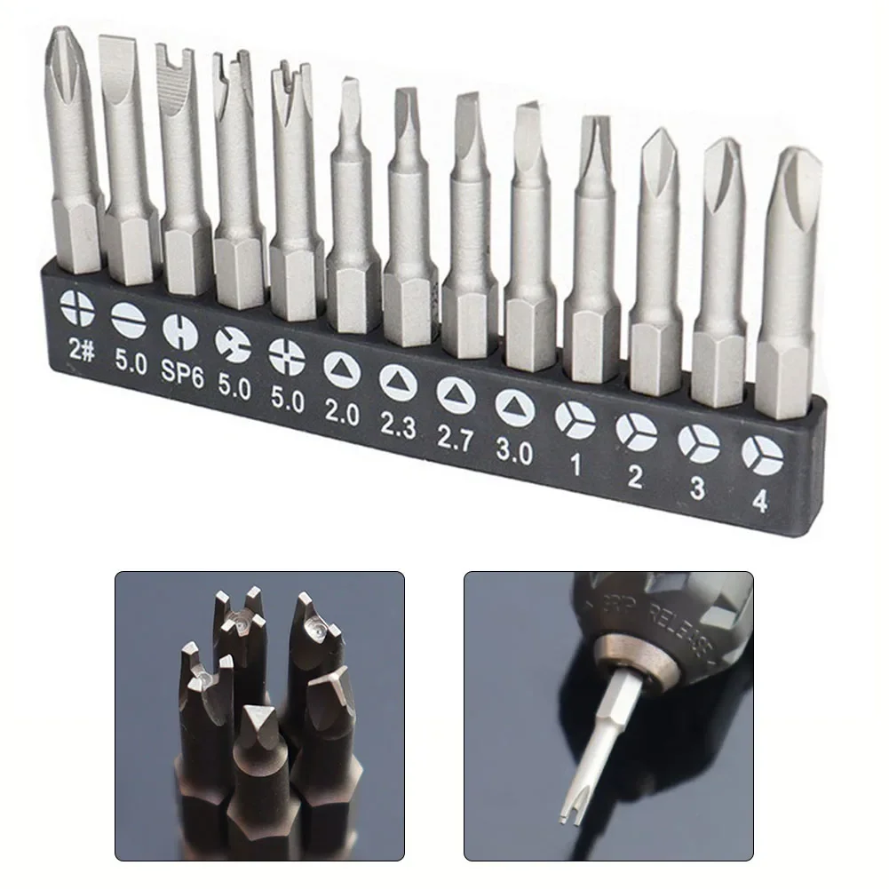 13pcs Special-Shaped Screwdriver Set PH2 U/Y Shape Triangle 50mm Screwdriver Bit Hand Tool Replacement Parts Hardware
13pcs Special-Shaped Screwdriver Set PH2 U/Y Shape Triangle 50mm Screwdriver Bit Hand Tool Replacement Parts Hardware