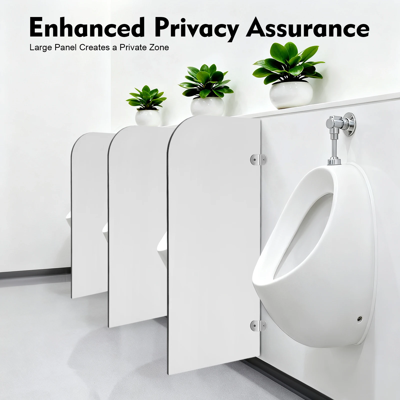 15.75*35.43in Urinal Partition Screen Public Restroom Privacy Partition Board Bracket Round Edge Wall Mount Toilet Divider
15.75*35.43in Urinal Partition Screen Public Restroom Privacy Partition Board Bracket Round Edge Wall Mount Toilet Divider