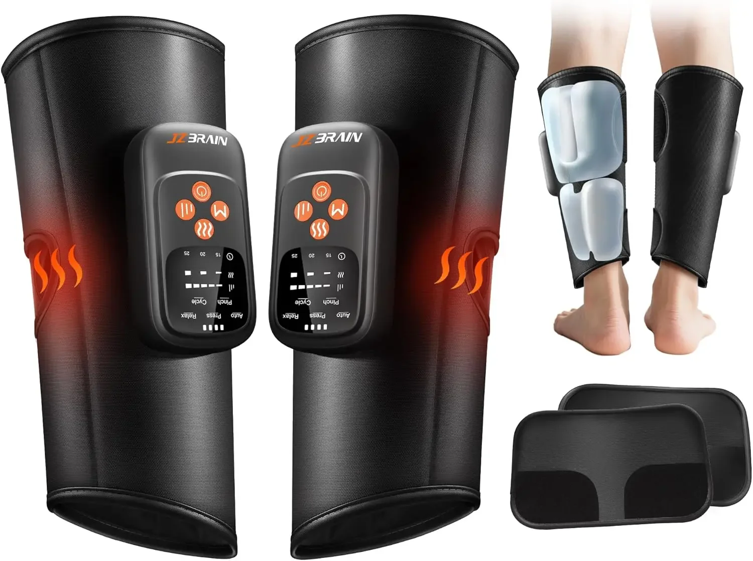 Air Compression Leg Massager with Heat : Sequential Calf Massager with 5 Modes, 5 Intensity & 3 Heat for Circulation and Pain Re
Air Compression Leg Massager with Heat : Sequential Calf Massager with 5 Modes, 5 Intensity & 3 Heat for Circulation and Pain Re