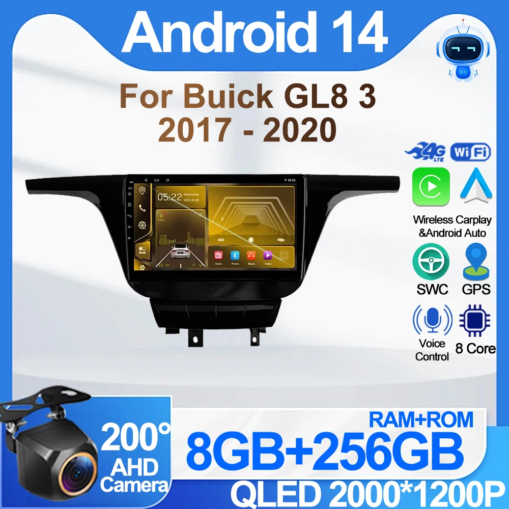 Автомобильный радиоплеер Android 14 для Buick GL8 3 2017-2020 без 2din DVD Автомобильный мультимедийный плеер GPS-навигация Интеллектуальная система RDS
Автомобильный радиоплеер Android 14 для Buick GL8 3 2017-2020 без 2din DVD Автомобильный мультимедийный плеер GPS-навигация Интеллектуальная система RDS