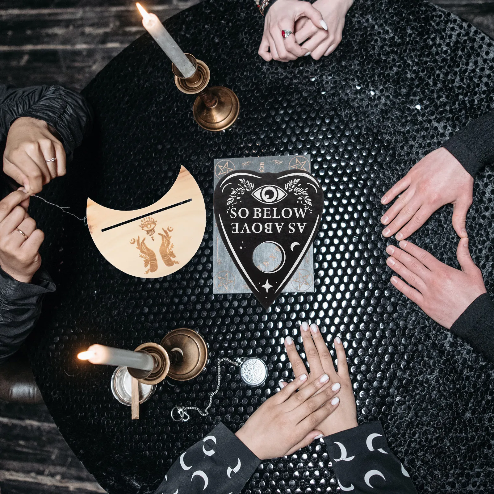 Wooden Divination Pendulum Board Heart Design Divination Message Board for Psychotherapists Counselors Enthusiasts
Wooden Divination Pendulum Board Heart Design Divination Message Board for Psychotherapists Counselors Enthusiasts