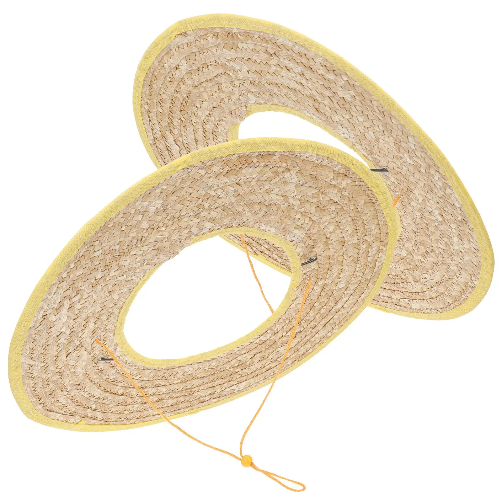 2Pcs Straw Hard Hat Sunshade Visor 45cm Brim Breathable Sunscreen UV Protection Outdoor Work Gardening Cycling Safety
2Pcs Straw Hard Hat Sunshade Visor 45cm Brim Breathable Sunscreen UV Protection Outdoor Work Gardening Cycling Safety