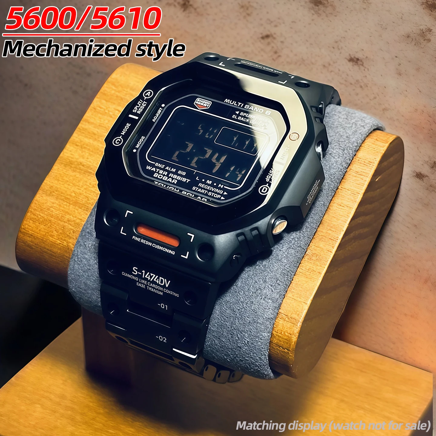 For Casio GW-B5600 GMW-5610 DW-5600 Titanium Case Strap 316L Mech Style Stainless Steel Mod kit bezel Metal men Watch accessorie
For Casio GW-B5600 GMW-5610 DW-5600 Titanium Case Strap 316L Mech Style Stainless Steel Mod kit bezel Metal men Watch accessorie