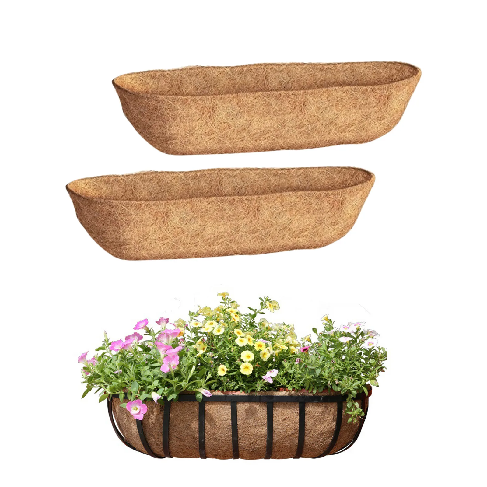 2PCS Plant Grow Bags Coconut fibre Flower Pots Breathable Coconut Fibre Hanging Pots for Outdoor Balcony Courtyard
2PCS Plant Grow Bags Coconut fibre Flower Pots Breathable Coconut Fibre Hanging Pots for Outdoor Balcony Courtyard