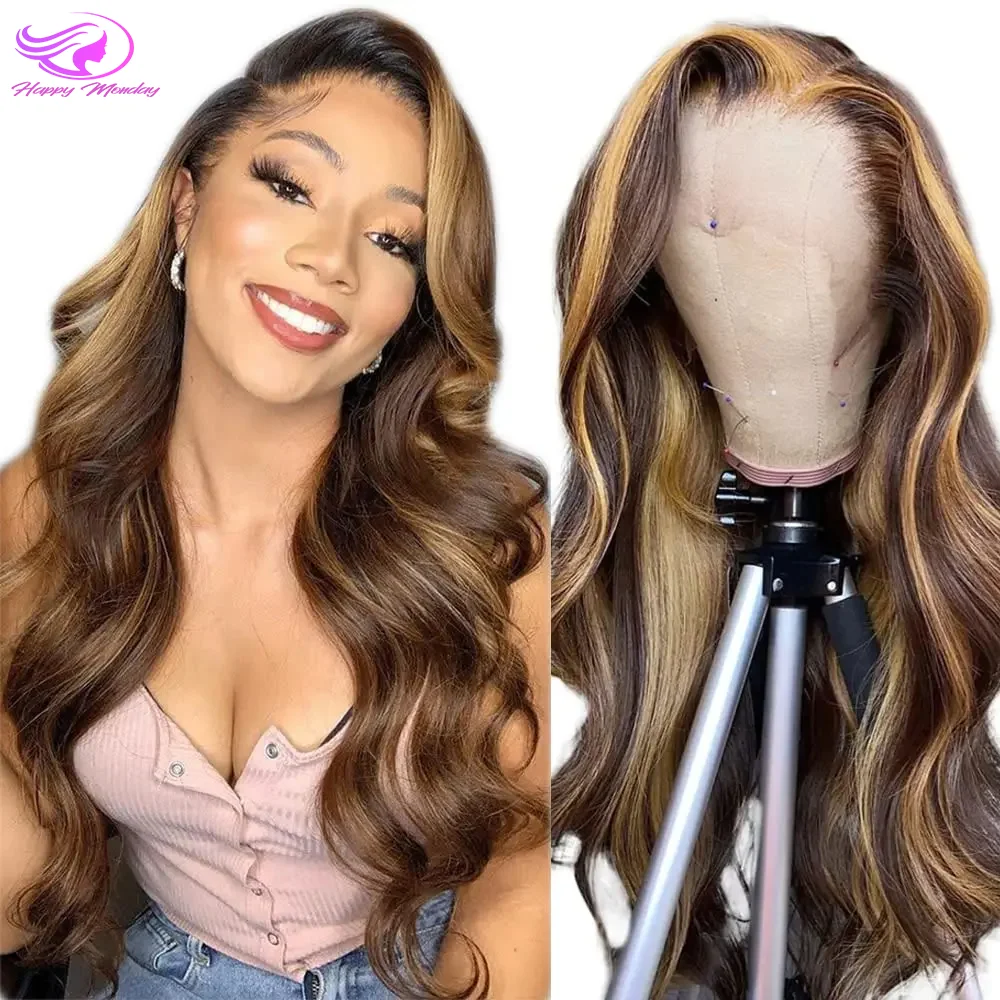 32 Inch 13x4 Curly Highlight Ombre Hd Lace Front Human Hair Wig 4/27 Colored 200% Deep Water Wave Lace Frontal Wigs For Women
32 Inch 13x4 Curly Highlight Ombre Hd Lace Front Human Hair Wig 4/27 Colored 200% Deep Water Wave Lace Frontal Wigs For Women 