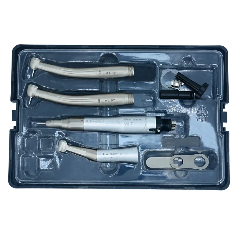 FINER 2 hole dent al student kit dent al handpiece set with fiber optic high speed and low speed handpiece
FINER 2 hole dent al student kit dent al handpiece set with fiber optic high speed and low speed handpiece