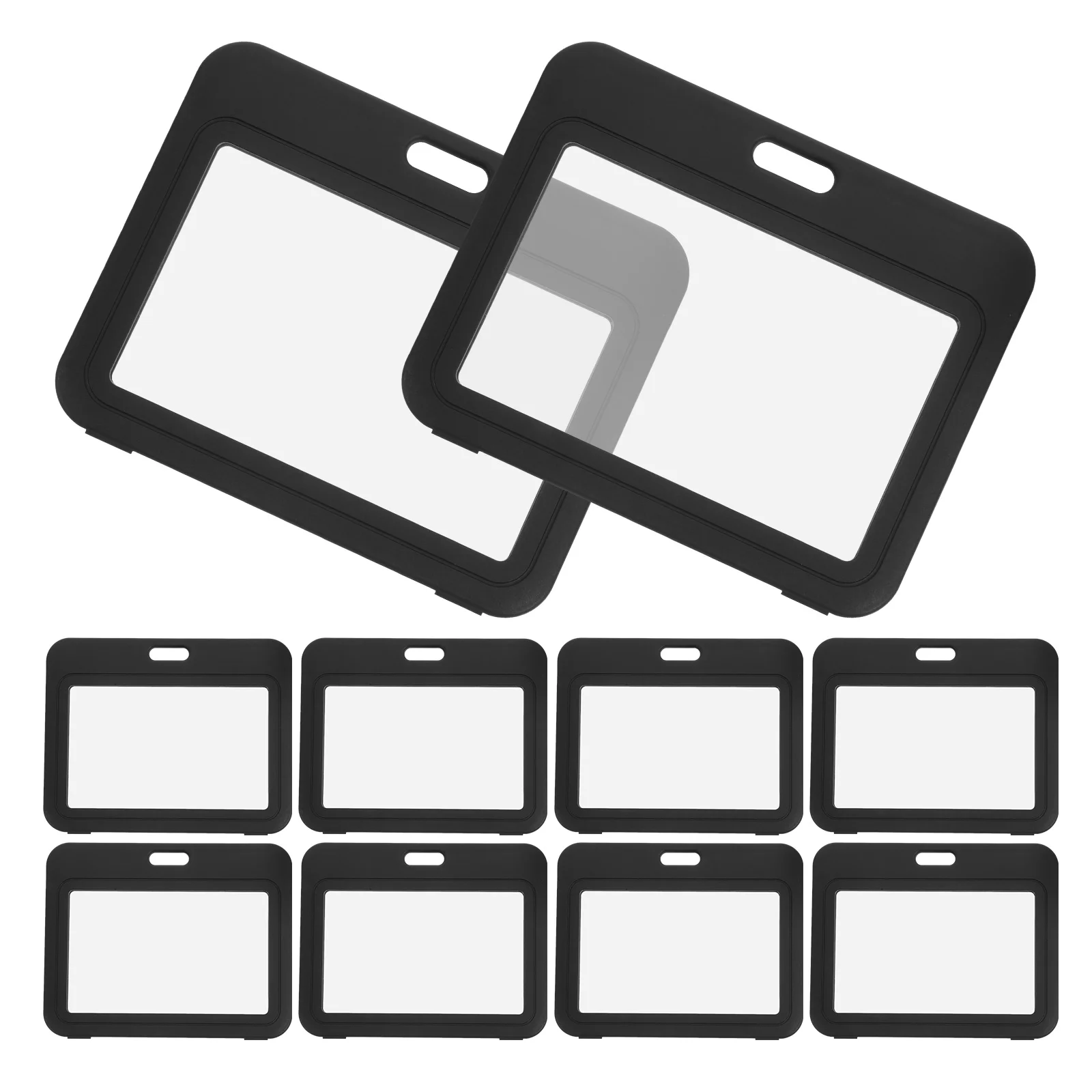 10 Pcs Dual Clear Plastic ID Card Holders Vertical Badge Reel PP Sleeves Wear Resistant Lightweight
10 Pcs Dual Clear Plastic ID Card Holders Vertical Badge Reel PP Sleeves Wear Resistant Lightweight