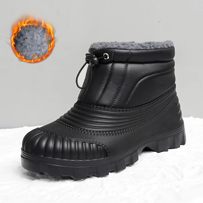Autumn and Winter Men's Velvet-Lined and Thickened Outdoor Warm Snow Boots
Autumn and Winter Men's Velvet-Lined and Thickened Outdoor Warm Snow Boots