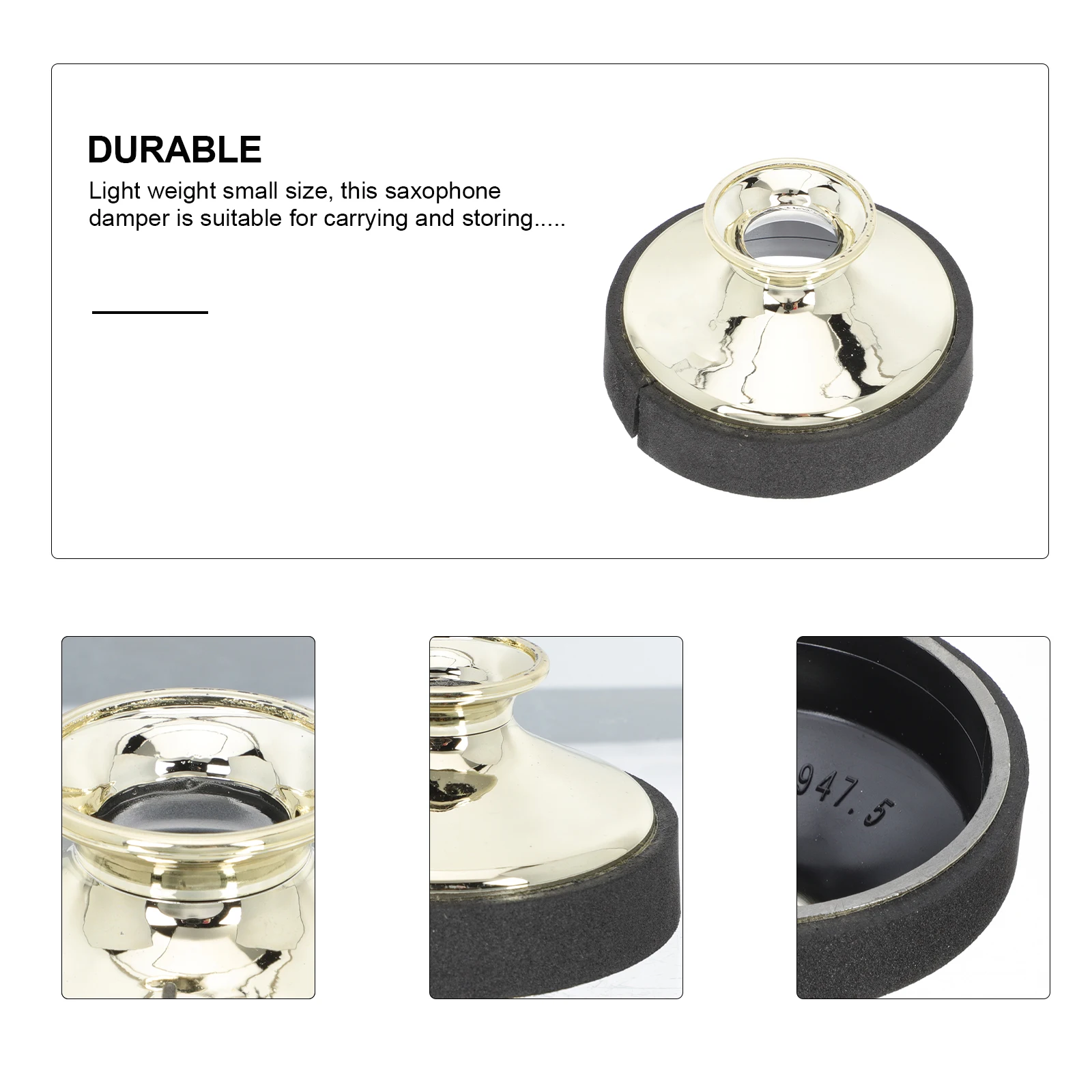 Plastic Alto Mute Sound Dampener For Saxophone Practice Silent Musical Instrument Accessories Durable Light Saxophone Supplies 
Plastic Alto Mute Sound Dampener For Saxophone Practice Silent Musical Instrument Accessories Durable Light Saxophone Supplies