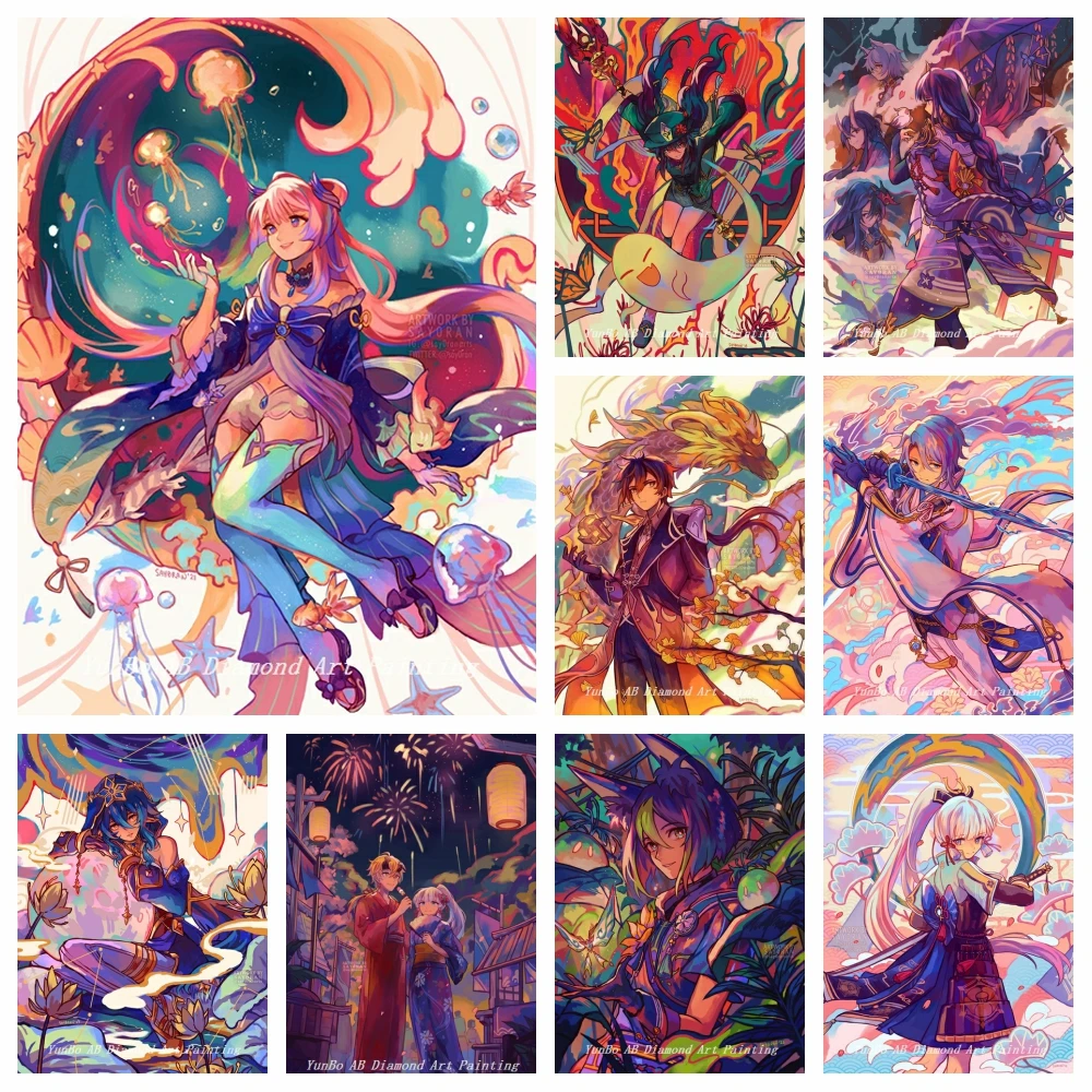 Genshin Impact Anime DIY AB Drills Diamond Video Game Rhinestone Painting Cross Stitch Embroidery Picture Mosaic Home Decor Gift
Genshin Impact Anime DIY AB Drills Diamond Video Game Rhinestone Painting Cross Stitch Embroidery Picture Mosaic Home Decor Gift