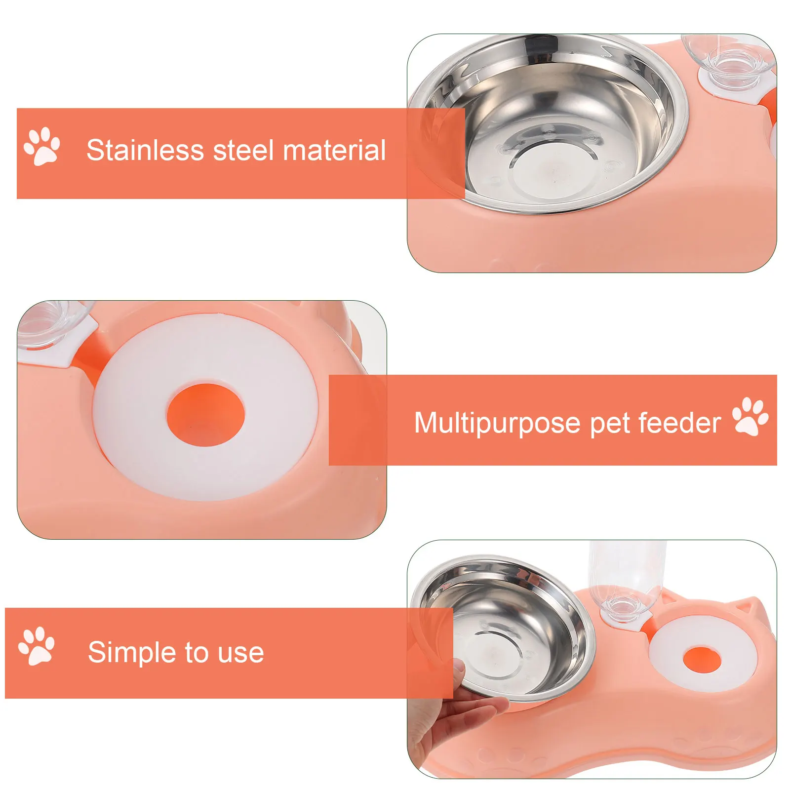 Dual Water Dispenser Pet Feeder Detachable Design Safe for Cats Dogs Pet Bottle Bowl Feeder Rabbits Food Bowl Bottle
Dual Water Dispenser Pet Feeder Detachable Design Safe for Cats Dogs Pet Bottle Bowl Feeder Rabbits Food Bowl Bottle