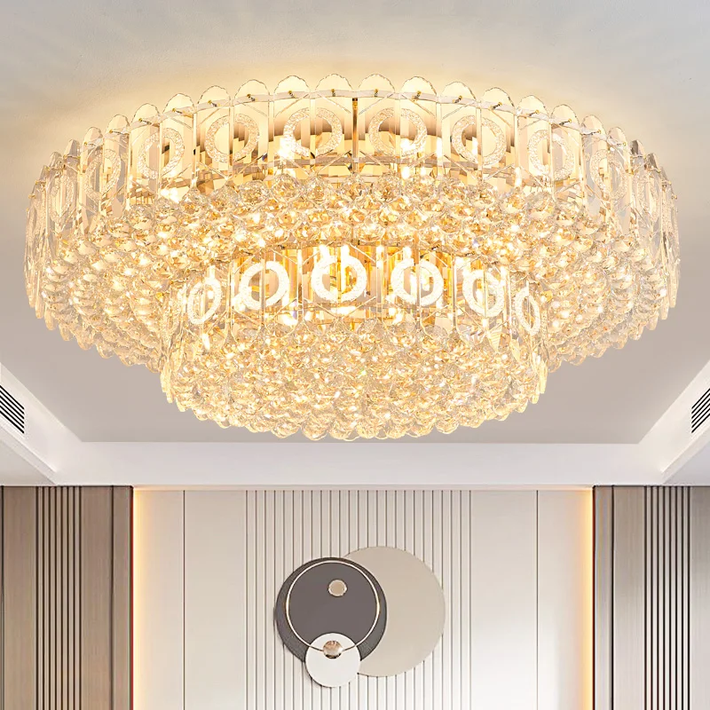New Design Creative Crystal Living Room Ceiling Lamp Modern Personality LED Bedroom Light Luxury High Quality Round Lighting Hot
New Design Creative Crystal Living Room Ceiling Lamp Modern Personality LED Bedroom Light Luxury High Quality Round Lighting Hot