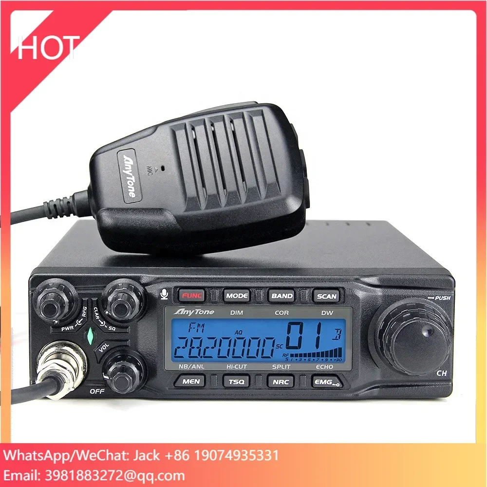 2024 AnyTone AT-6666PRO 80Watt Walkie Talkie SSB Vehicle Mounted Transceiver High Power Radio 25.615-30.105MHz
2024 AnyTone AT-6666PRO 80Watt Walkie Talkie SSB Vehicle Mounted Transceiver High Power Radio 25.615-30.105MHz
