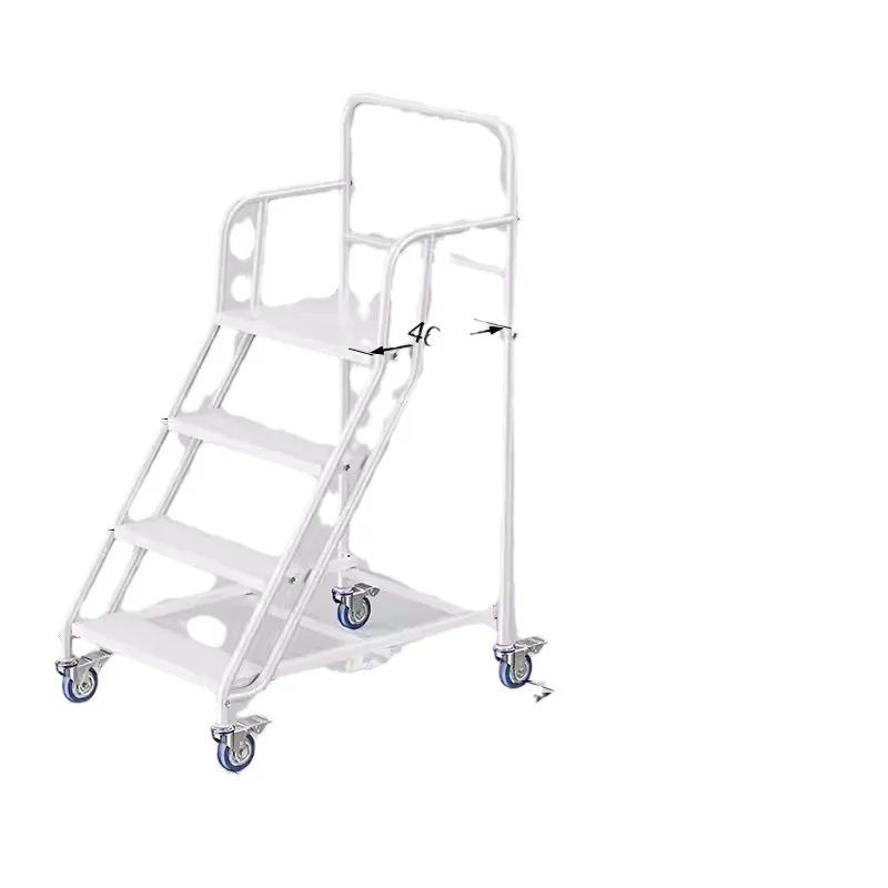The warehouse climbing ladder is convenient for picking up and tallying goods at a high place. The mobile platform ladder
The warehouse climbing ladder is convenient for picking up and tallying goods at a high place. The mobile platform ladder