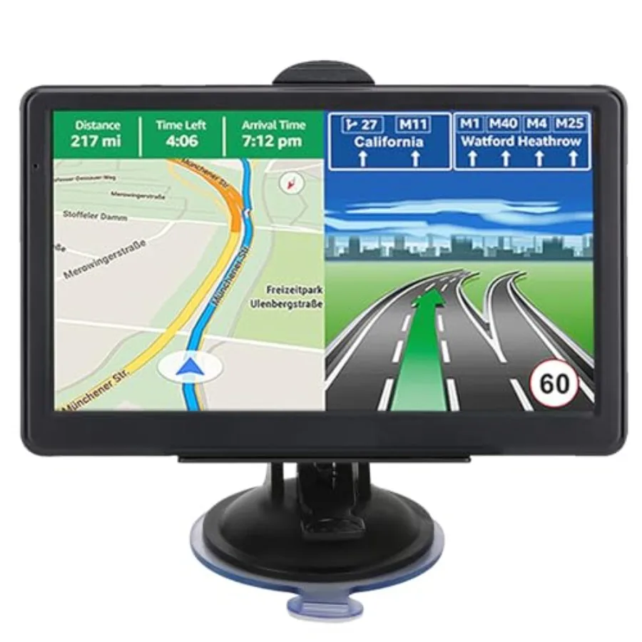 GPS Navigator for Car Truck RV 7 Inch Touch Screen Latest 2026 Maps Voice Turn-by-Turn Guidance Speed and Red Light Warning Cus
GPS Navigator for Car Truck RV 7 Inch Touch Screen Latest 2026 Maps Voice Turn-by-Turn Guidance Speed and Red Light Warning Cus