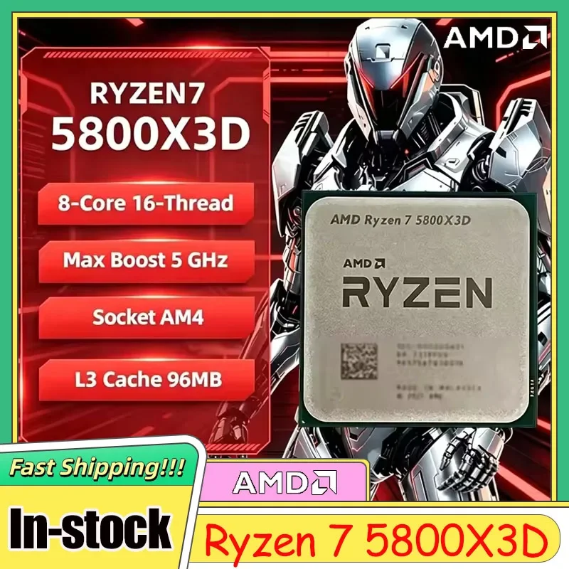 New AMD R7 5800X3D Ryzen 7 5000 Series 8-Core 16-Thread Up to 5GHz 3D V-Cache 96MB 105W DDR4 Socket AM4 Gaming CPU Bulk Tray
New AMD R7 5800X3D Ryzen 7 5000 Series 8-Core 16-Thread Up to 5GHz 3D V-Cache 96MB 105W DDR4 Socket AM4 Gaming CPU Bulk Tray