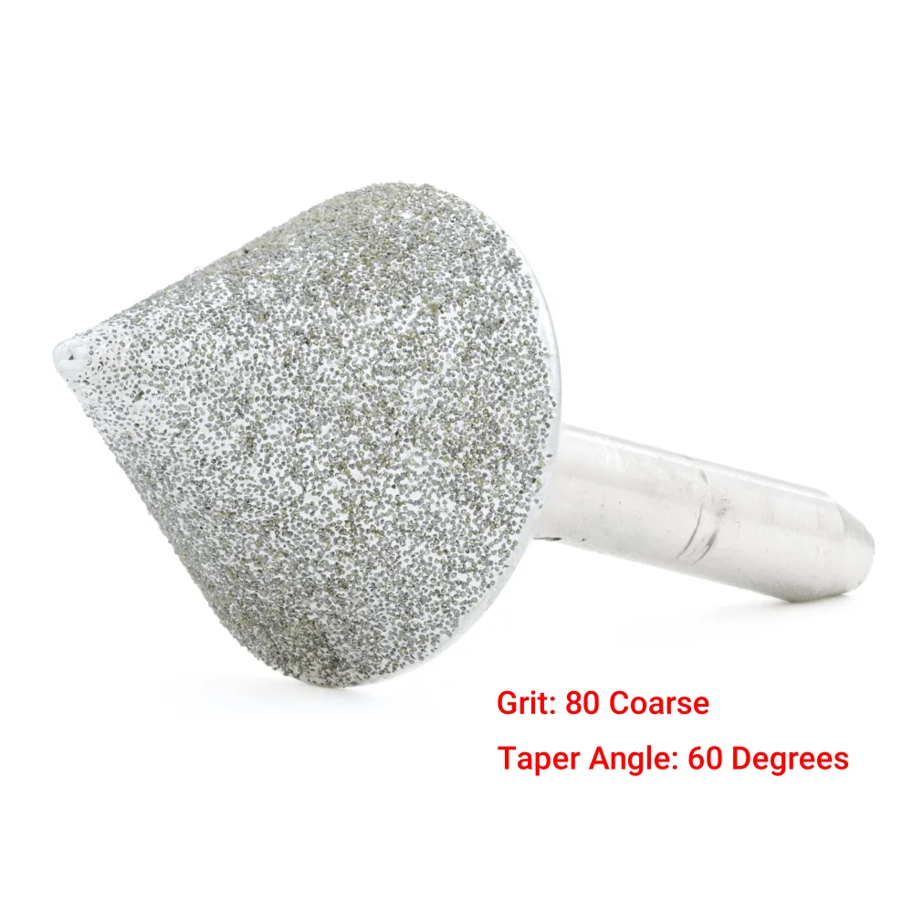 20-25mm 60 Degrees Diamond Tapered Grinding Head Chamfer Hole Rotary Burrs Bits Stone Abrasive Carving Tools 80 Grit ILOVETOOL
20-25mm 60 Degrees Diamond Tapered Grinding Head Chamfer Hole Rotary Burrs Bits Stone Abrasive Carving Tools 80 Grit ILOVETOOL
