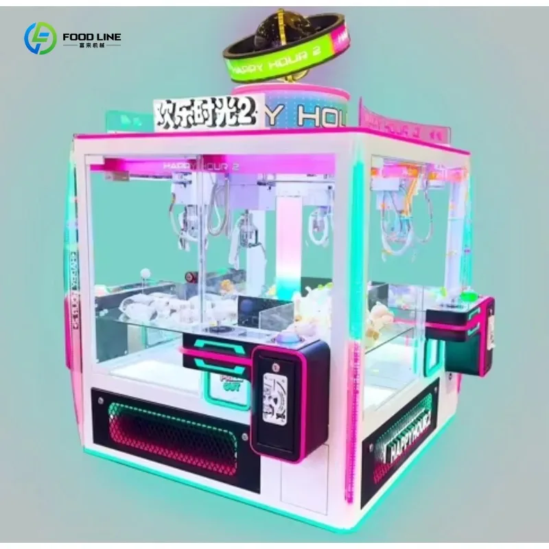 Customized 4 Player Coin Operated Commercial Doll Machine Claw Crane Candy Catcher
Customized 4 Player Coin Operated Commercial Doll Machine Claw Crane Candy Catcher