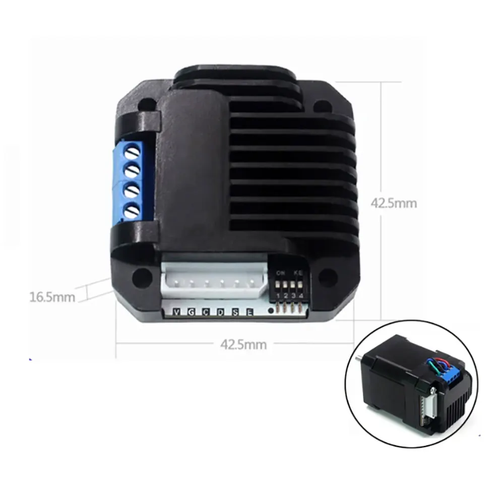 Micro Stepping Motor Driver Voltage 12~24v Current 2a Subdivision 8~64 Subdivision Photoelectric Isolation Drive
Micro Stepping Motor Driver Voltage 12~24v Current 2a Subdivision 8~64 Subdivision Photoelectric Isolation Drive