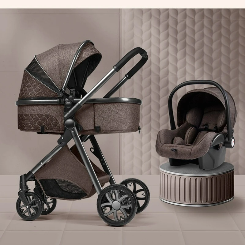 High Landscape Baby Stroller That Can Sit or Lie Down, Lightweight Folding, Two-way Shock-absorbing, Newborn Baby Stroller
High Landscape Baby Stroller That Can Sit or Lie Down, Lightweight Folding, Two-way Shock-absorbing, Newborn Baby Stroller