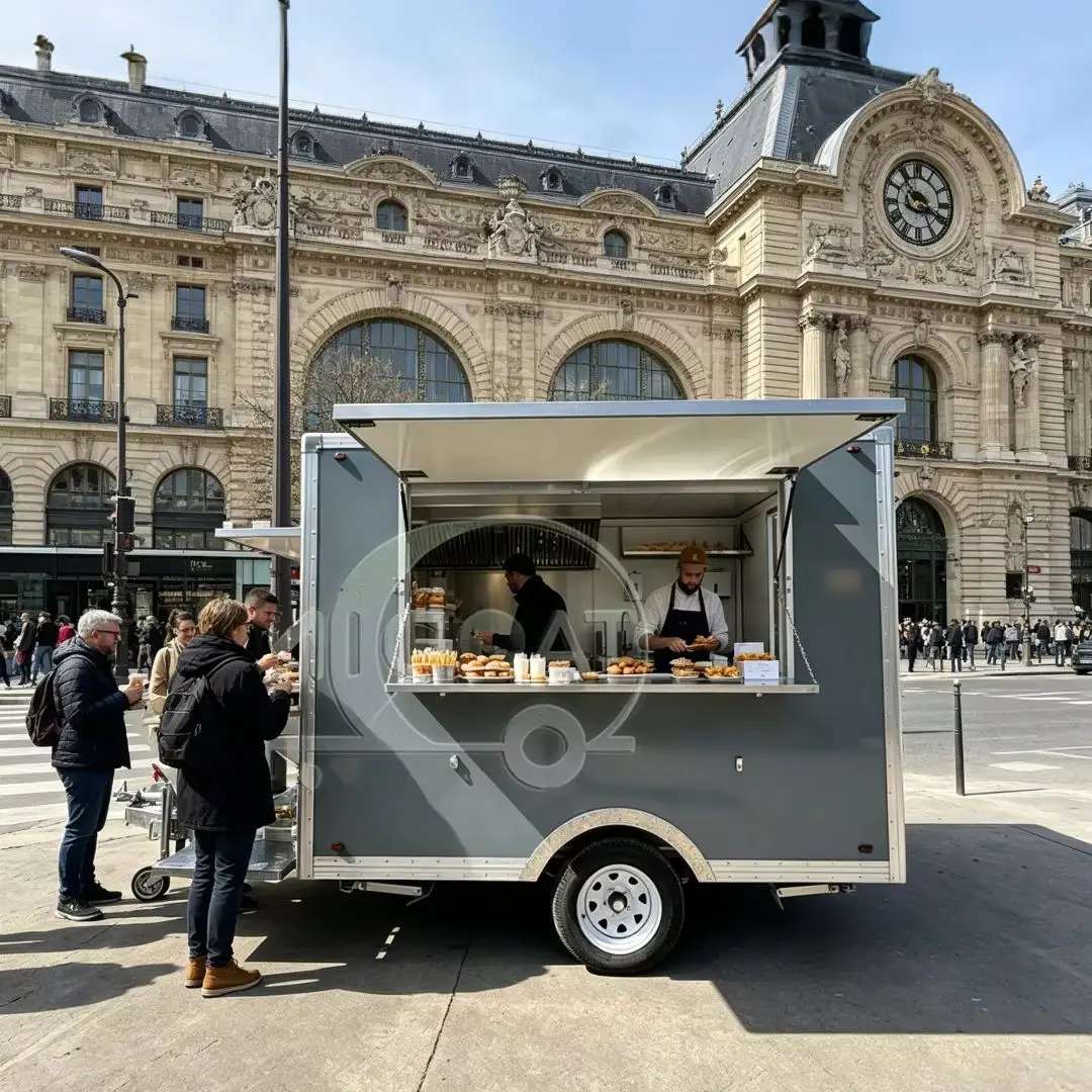 Compact Food Concession Trailer Single-Axle Commercial Truck for Pop-up Kiosk Farmers Market & Catering Rental
Compact Food Concession Trailer Single-Axle Commercial Truck for Pop-up Kiosk Farmers Market & Catering Rental