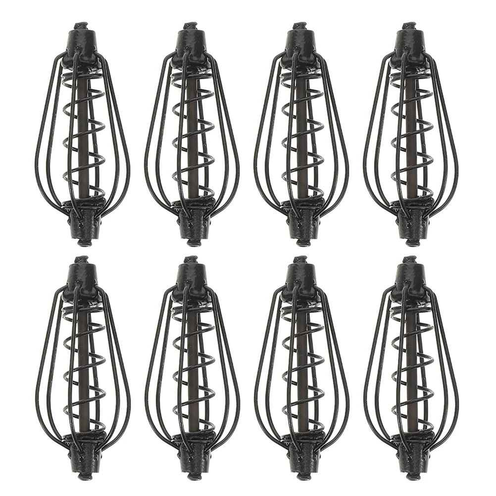 8pcs Spring Dimple Fishing Feeder Bait Cage Tool European Style Black Thrower Device Carp thrower device feeder bait tool metal
8pcs Spring Dimple Fishing Feeder Bait Cage Tool European Style Black Thrower Device Carp thrower device feeder bait tool metal