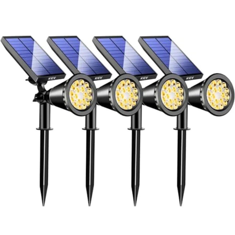 800 Lumens Solar Spot Lights Outdoor4 Pack 18 LEDs Solar Flood Lights with 2 Modes andAdjustable andIPX65 Waterproof Solar Spot
800 Lumens Solar Spot Lights Outdoor4 Pack 18 LEDs Solar Flood Lights with 2 Modes andAdjustable andIPX65 Waterproof Solar Spot