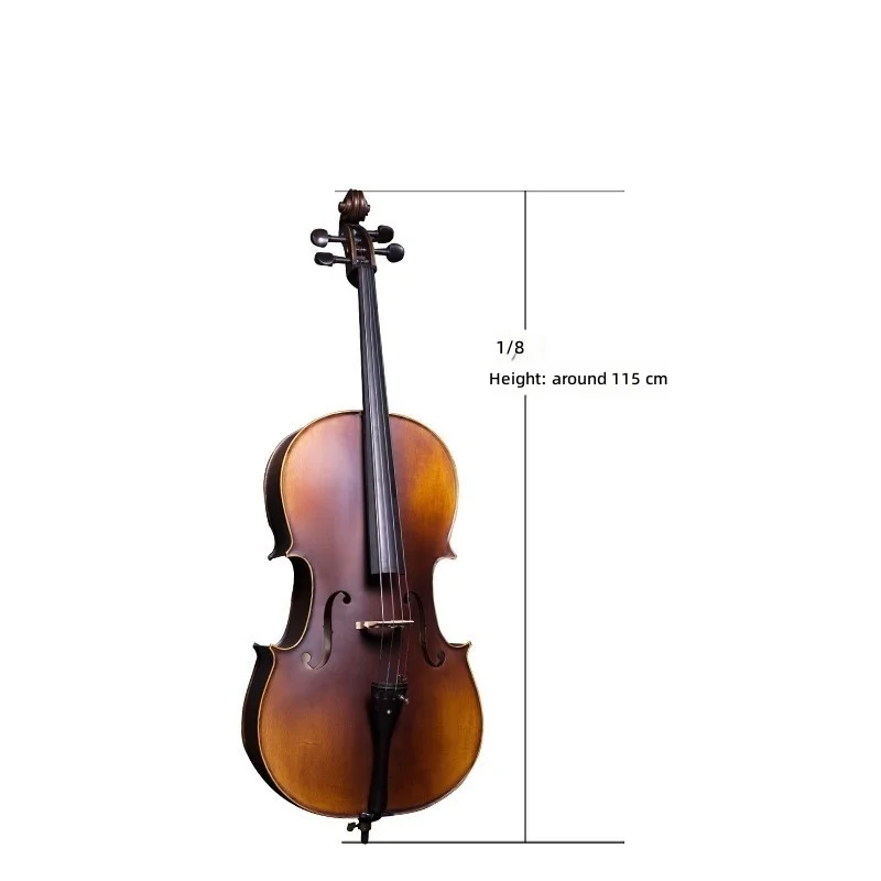 Practice Grading Play Solid Wood Natural Tiger Pattern Children Adult Cello Handmade Spruce Backplane
Practice Grading Play Solid Wood Natural Tiger Pattern Children Adult Cello Handmade Spruce Backplane