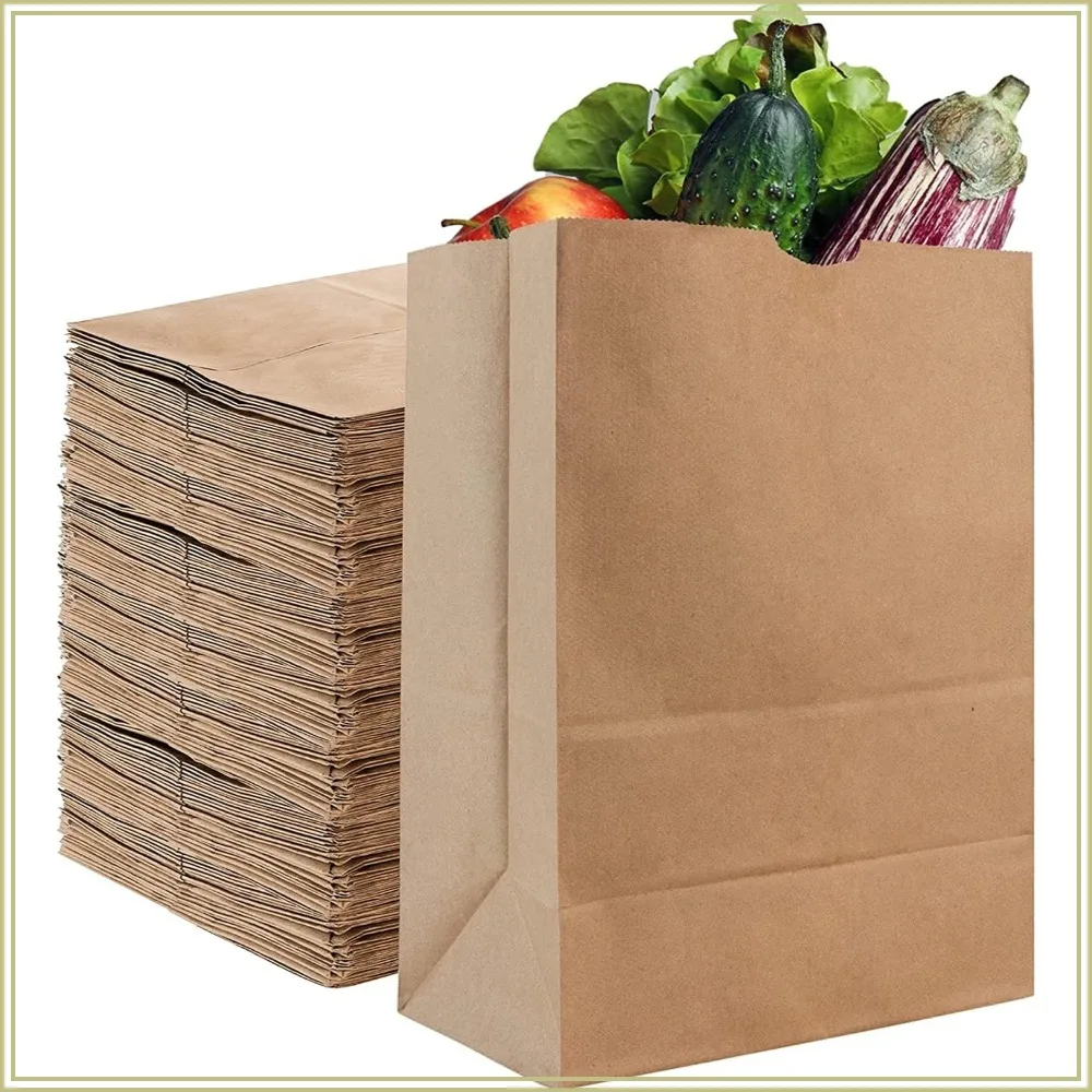 70 Pack Kraft Brown Paper Bags, 52 lb Capacity, Large Grocery Bags for Shopping, Eco-Friendly
70 Pack Kraft Brown Paper Bags, 52 lb Capacity, Large Grocery Bags for Shopping, Eco-Friendly