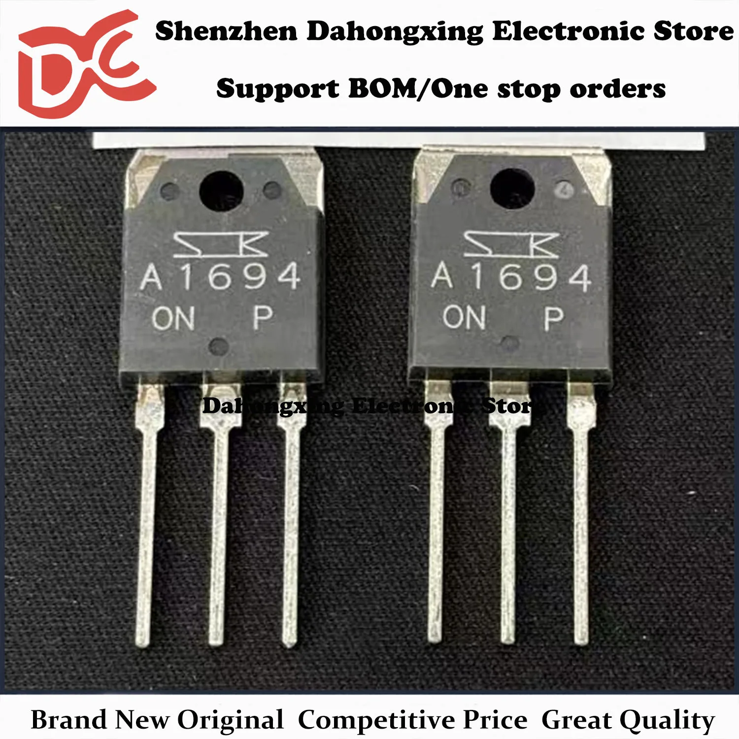 New Original 5Pairs 2SA1694 A1694 + 2SC4467 C4467 TO-3P Audio Amplifier Transistor Electronic Components Great Quality
New Original 5Pairs 2SA1694 A1694 + 2SC4467 C4467 TO-3P Audio Amplifier Transistor Electronic Components Great Quality